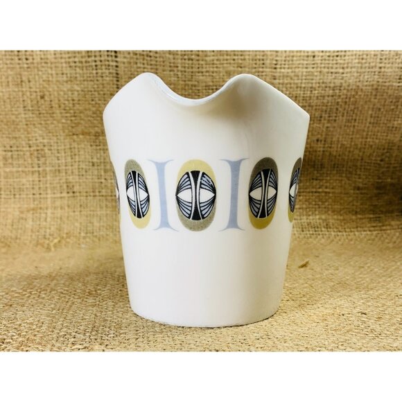 Coclough MCM Cream and Sugar Set Mid-century Geometric Pattern E568 - Picture 7 of 12